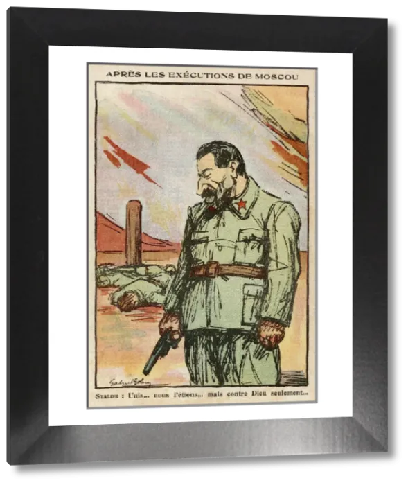 Framed Print : Josef Stalin Print 1937 after Purge Framed Print : Josef Stalin Print 1937 after Purge