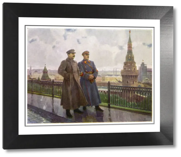 Framed Print : Josef Stalin Print: Kremlin Portrait 1879-1953