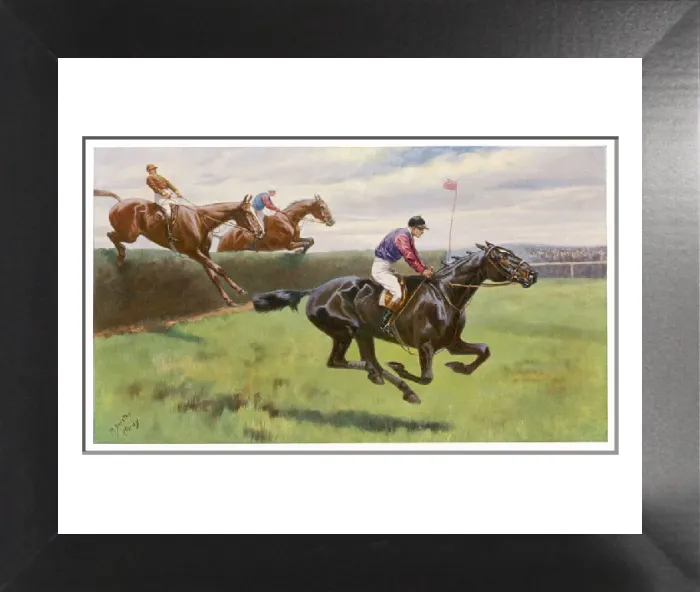 Framed Print : Edward VII's Horse Wins the Grand National 1900 Print