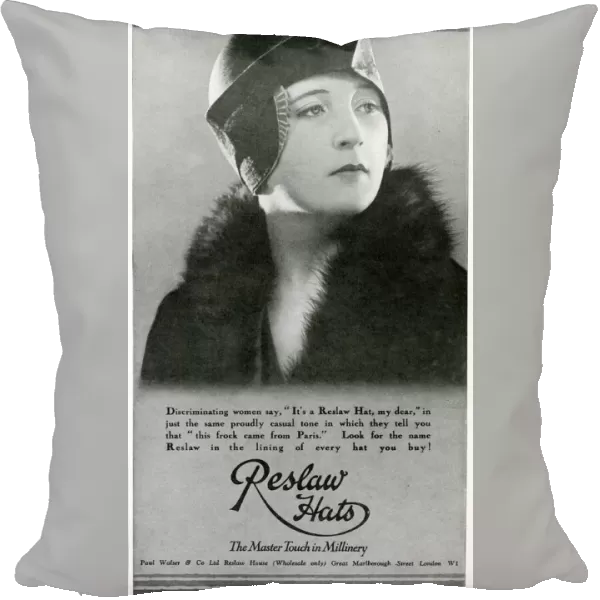 Advert for Reslaw womens hats 1929