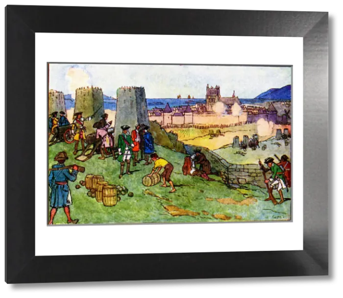 Framed Print : The Siege of Derry by Jacobite Forces Print Framed Print : The Siege of Derry by Jacobite Forces Print