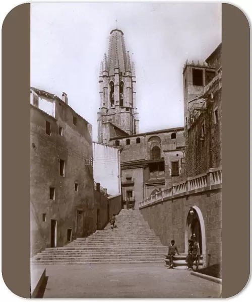 Steps to a church, Girona, Catalonia, Spain
