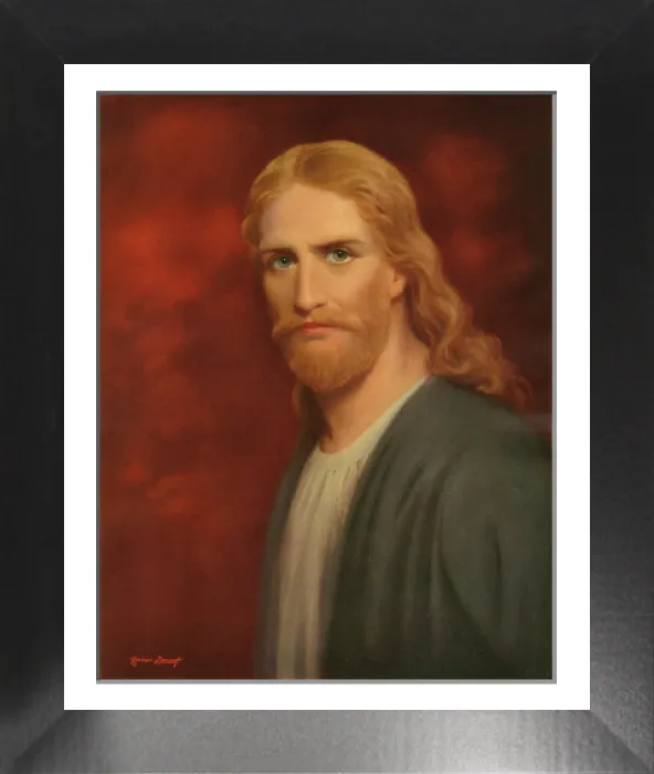 Framed Print : Jesus Turns to Peter in Remembrance Print Framed Print : Jesus Turns to Peter in Remembrance Print