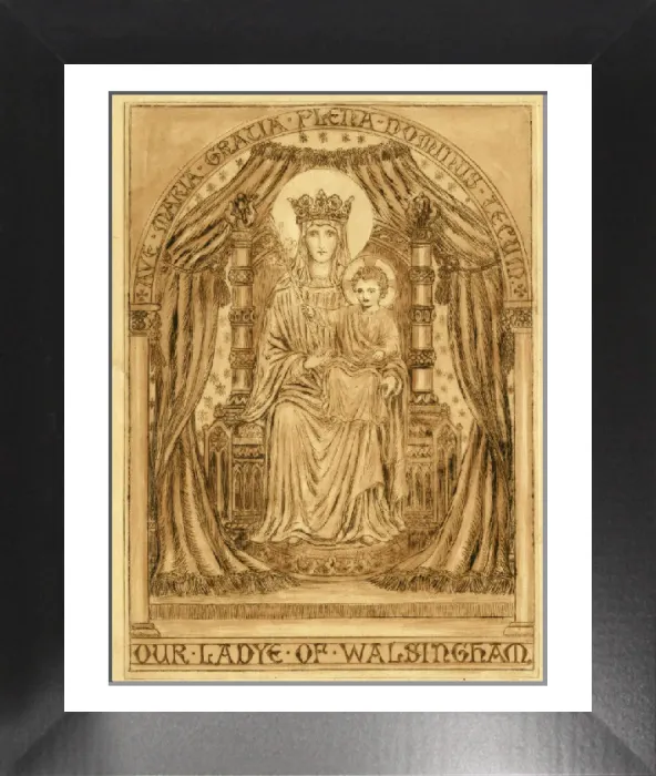 Framed Print : Our Ladye of Walsingham Print - Mary and Jesus Framed Print : Our Ladye of Walsingham Print - Mary and Jesus