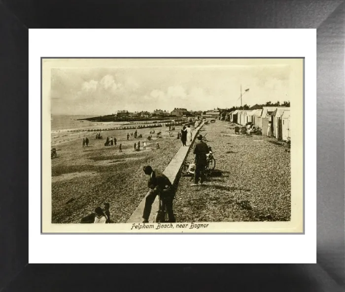 Framed Print : Early 20th Century Felpham Beach Print, West Sussex