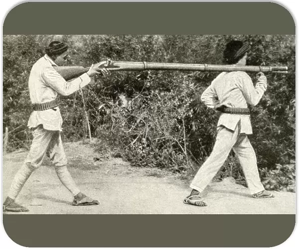 Long rifle captured from Nosu, China, East Asia