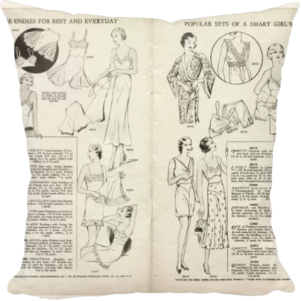 Womens undergarments 1935