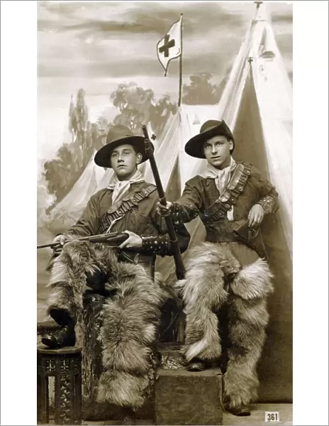 Fancy dress - men dressed up as cowboys