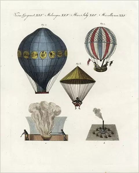 Balloon and parachute pioneers, 18th century