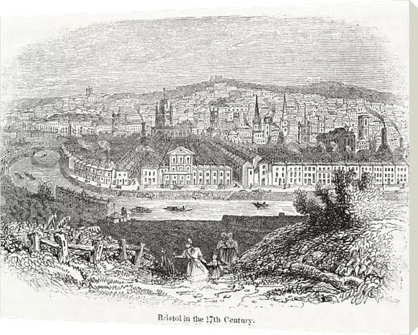 General view of Bristol with the River Avon