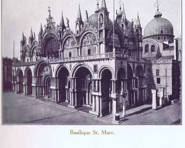 A view of Saint Marks Basilica, Venice, 1929