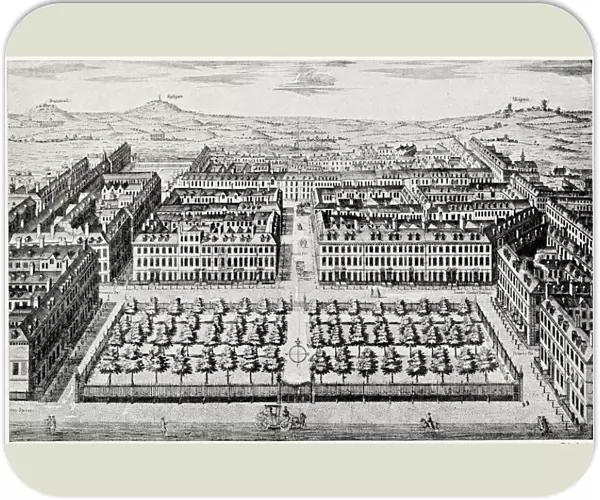 Aerial view of Red Lion Square, Holborn, London