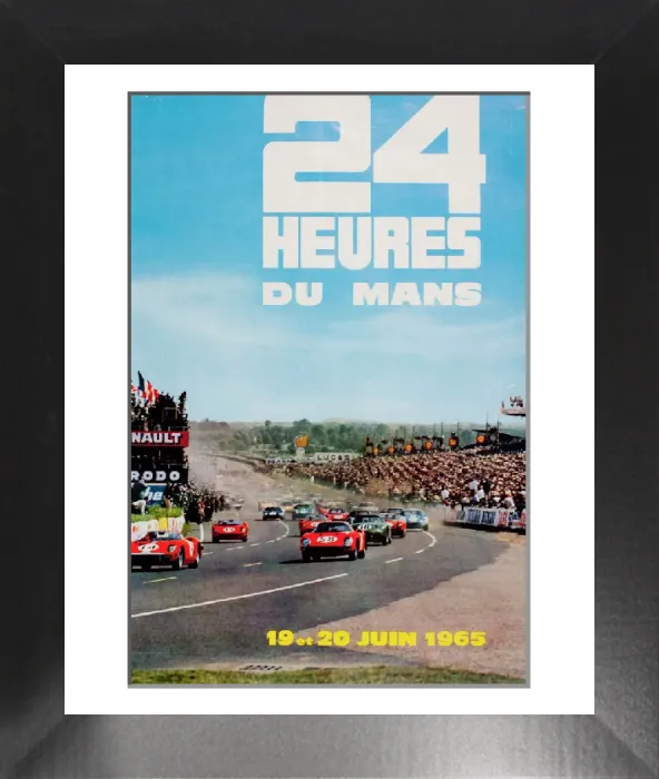 Framed Print : Le Mans 24 Hour Rally Print, June 1965