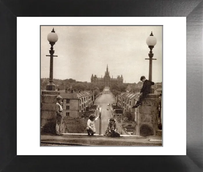 Framed Print : A View of Fettes College Print, Edinburgh, 1955