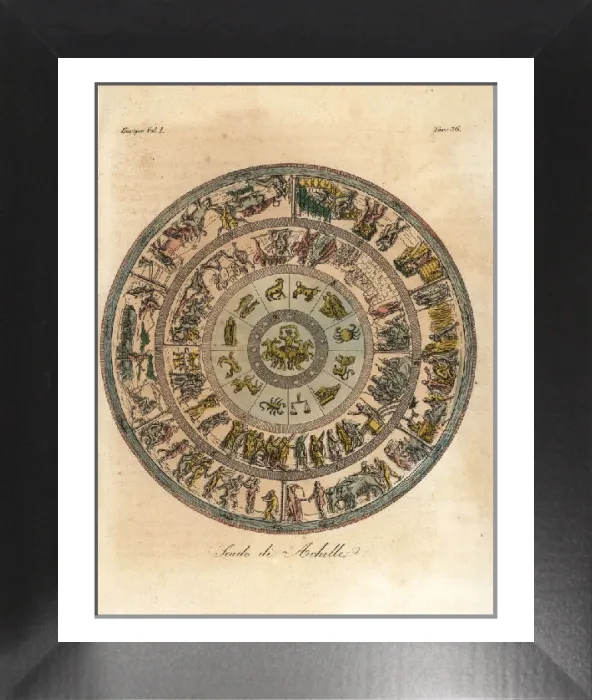 Framed Print : The Shield of Achilles Print, 1842