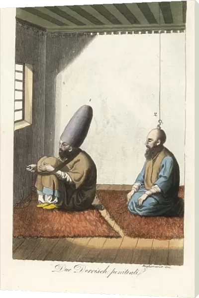 Two Sufi Dervish devotees at prayer