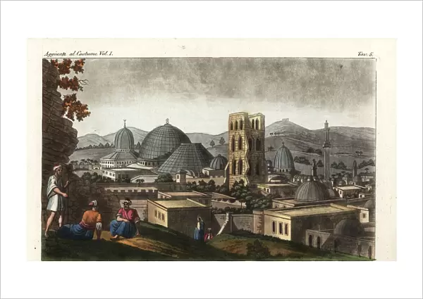 View of Jerusalem with the Church of the Holy Sepulchre