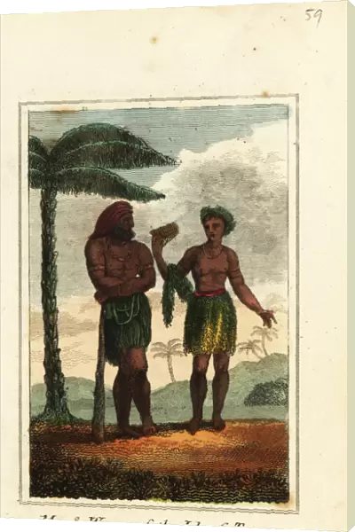 Man and woman of the Isle of Tanna, Vanuatu, 1818