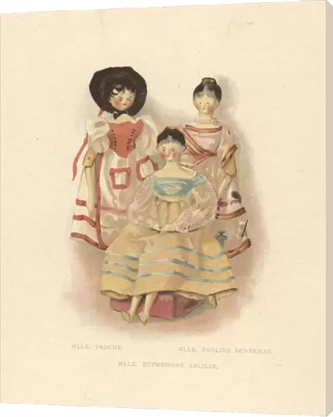 Ballerinas Proche, Duvernay and Ancilin as dolls