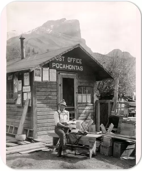 Post Office Pocahontas, Jasper National Park, Canada c. 1920