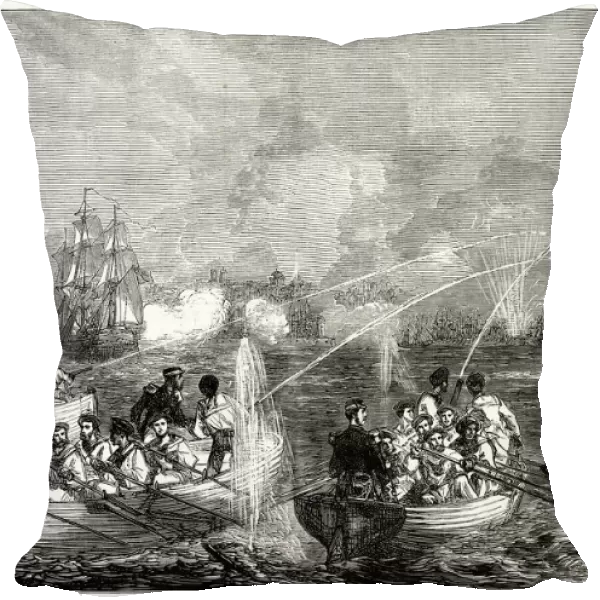 Bombardment of Odessa, Crimean War, 22 April 1854. Date: 1854