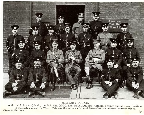 Thames and Medway Military Police, WW1