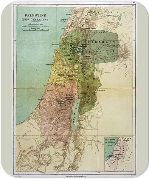 Map Asia Palestine Bible Maps 1st Century Ad