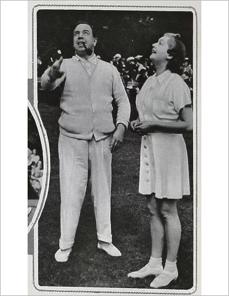 J. B. Priestley and Joyce Barbour