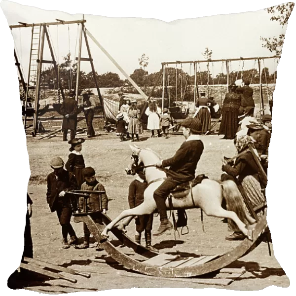 Children's playground, Hampstead Heath, Victorian period