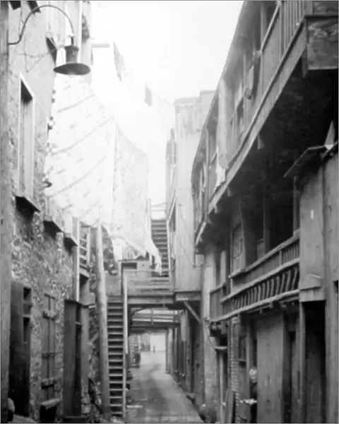 Sous le Cap Street, Quebec City, Canada, early 1900s