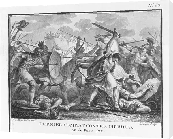 Pyrrhus fighting the Romans at Beneventum