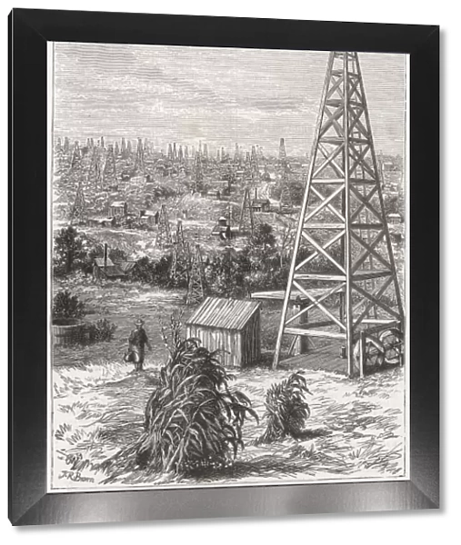 OIL CITY. Oil City and Drakes wells, Pennsylvania