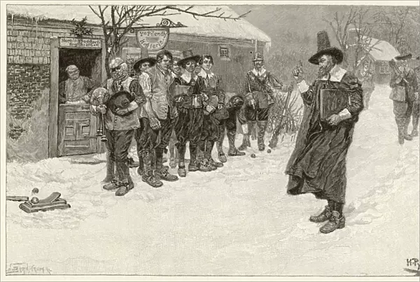 Puritan Christmas 1621