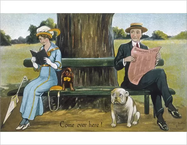 Couple with their Dogs