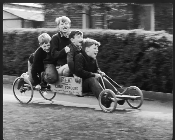 Boys on a Go-Kart