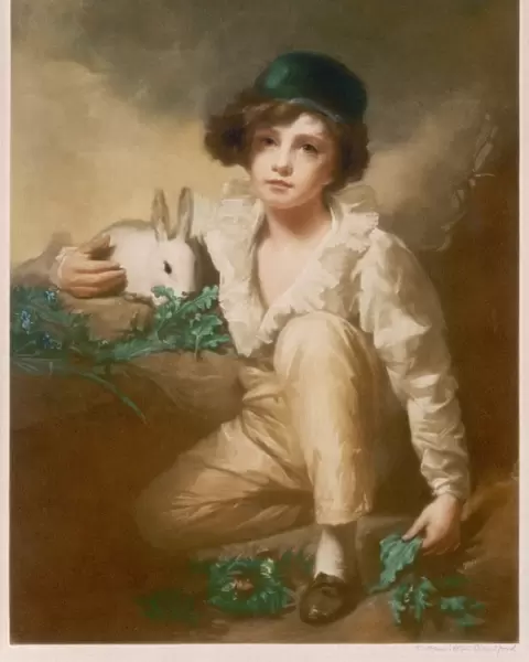 Boy with Rabbit, Raeburn