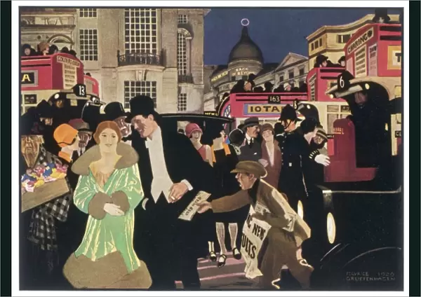 London Night Scene  /  1927