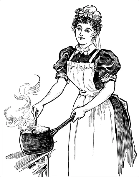 Cook Stirring Pan