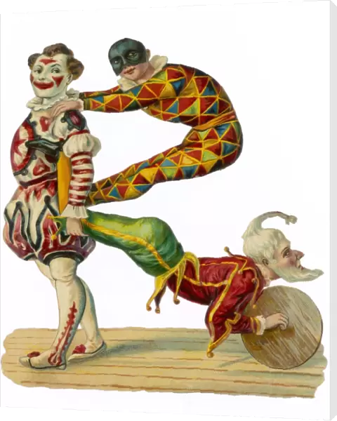 Three Circus Clowns