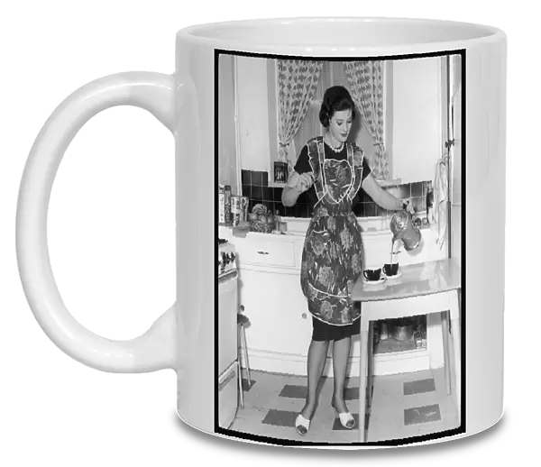 Housewife Pours Coffee