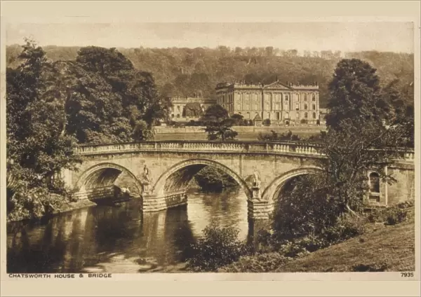 View of Chatsworth House, Derbyshire