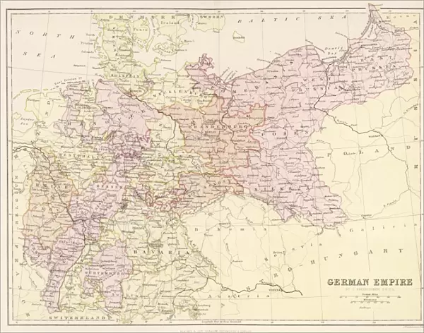Map  /  Europe  /  Germany 1880S