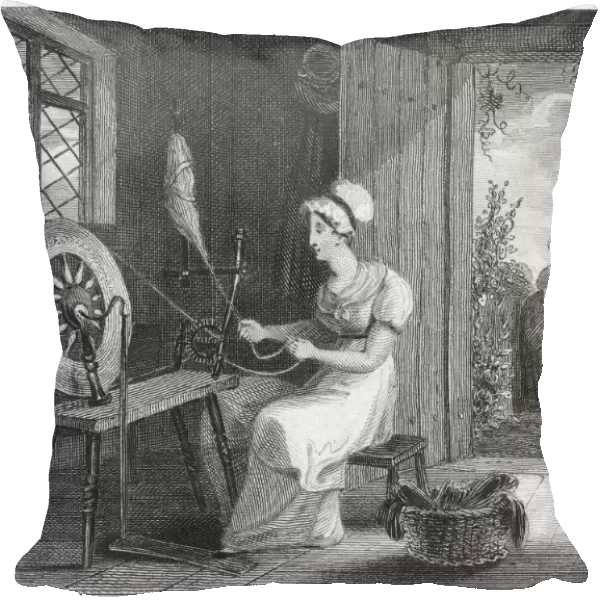 Spinning Flax at Home