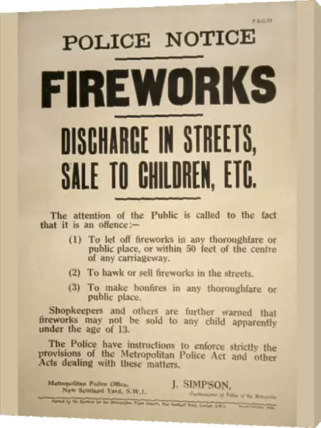 Anti Fireworks Poster