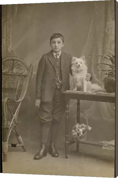Young Boy with Dog