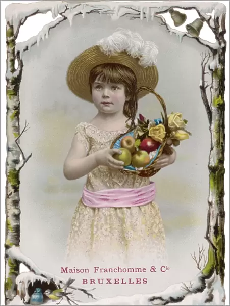 Girl with Flowers  /  Fruit