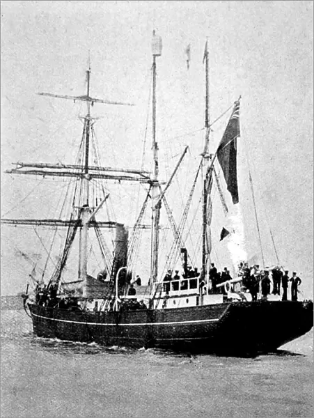 The Nimrod returning from Antarctica, 1909