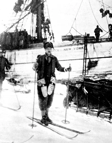 Rear-Admiral Richard Byrd, in the Antarctic, c. 1929
