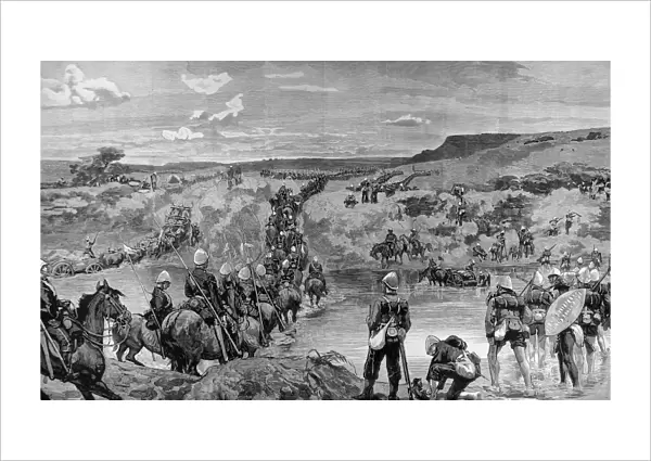 The Zulu war. On the march to Ulundi
