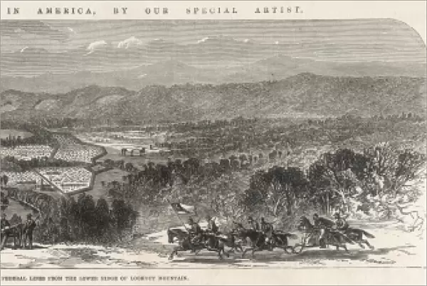 The Federal Position at Chatanooga; American Civil War, 1863